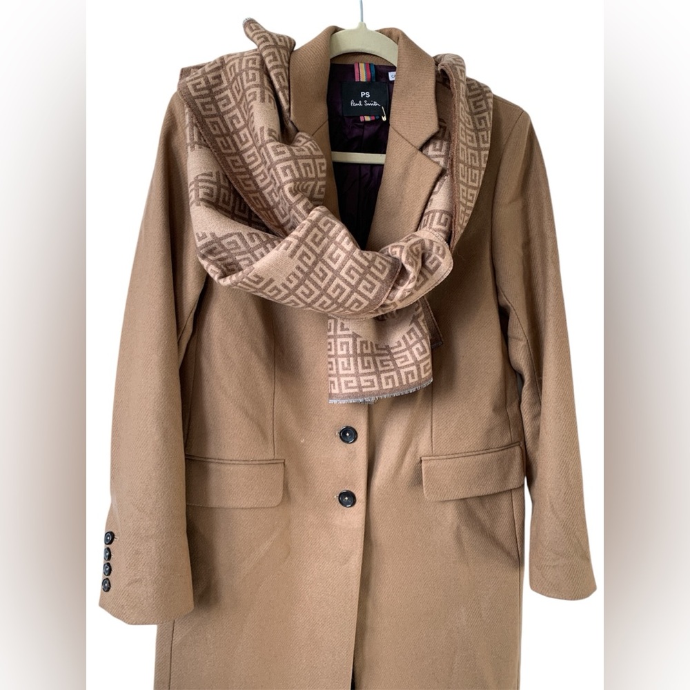 π₯π₯π₯ PS Paul Smith single-breasted camel coat size 38 or Smallπ₯π₯π₯ - Picture 8 of 13